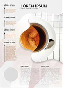 пример шаблона листовки кофе