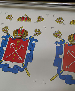 Наклейка герб Сантк-Петербурга